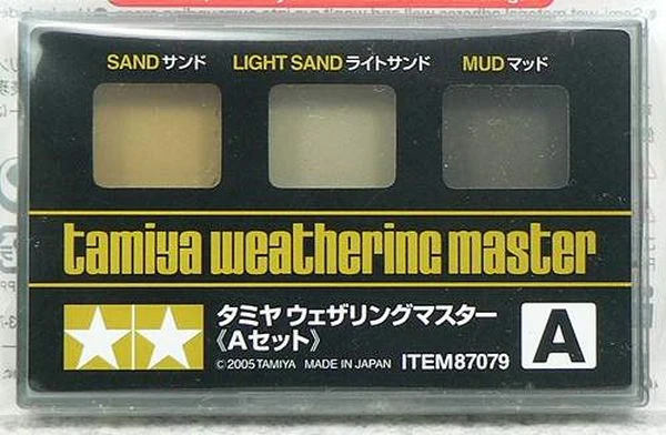 TAMIYA 田宮 舊化粉組-A(附刷筆) 沙/淺沙/污泥 #87079