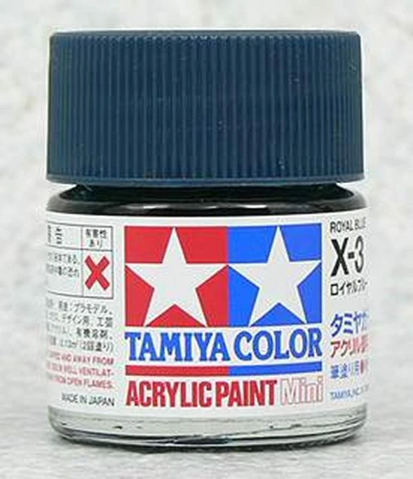 TAMIYA 田宮 水性 X-3 亮光 皇家藍 Royal Blue 10ml
