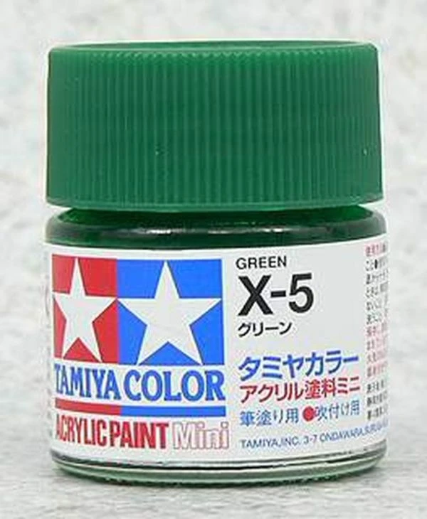TAMIYA 田宮 水性 X-5 亮光 綠色 Green 10ml