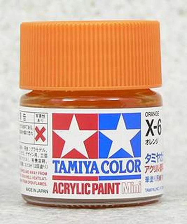 TAMIYA 田宮 水性 X-6 亮光 橘色 Orange 10ml