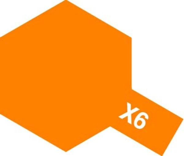 TAMIYA 田宮 水性 X-6 亮光 橘色 Orange 10ml