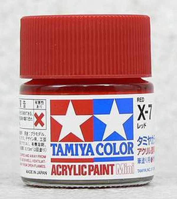 TAMIYA 田宮 水性 X-7 亮光 紅色 Red 10ml