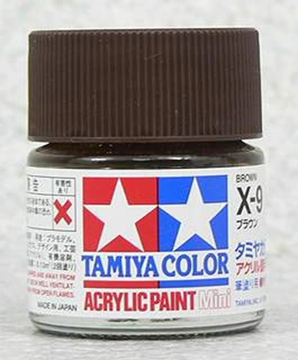 TAMIYA 田宮 水性 X-9 亮光 棕色 Brown 10ml