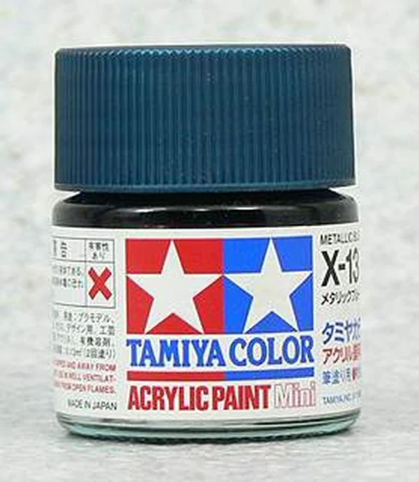 TAMIYA 田宮 水性 X-13 亮光 金屬藍 Metallic Blue 10ml