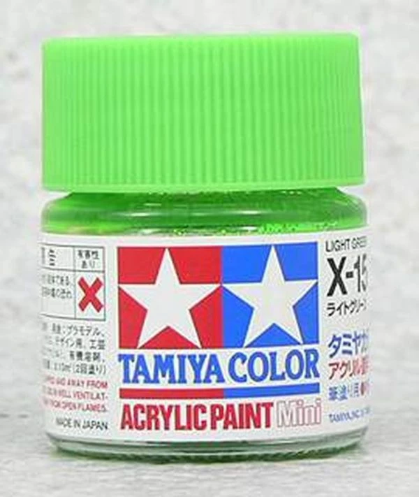 TAMIYA 田宮 水性 X-15 亮光 淺綠 Light Green 10ml