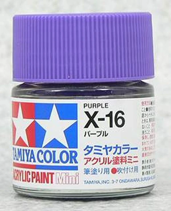 TAMIYA 田宮 水性 X-16 亮光 紫色 Purple 10ml