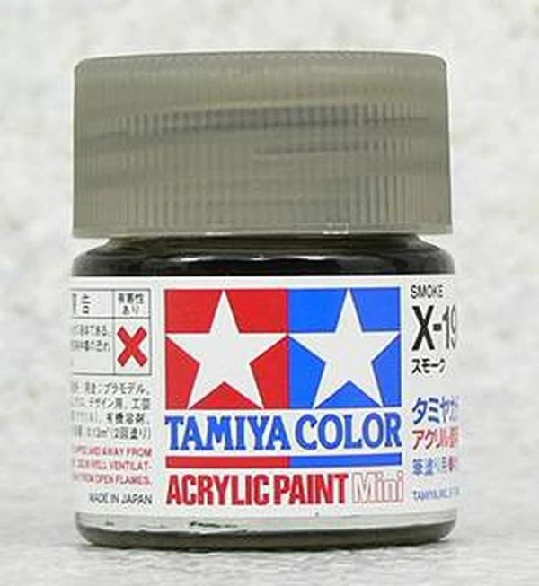 TAMIYA 田宮 水性 X-19 亮光 煙灰 Smoke 10ml