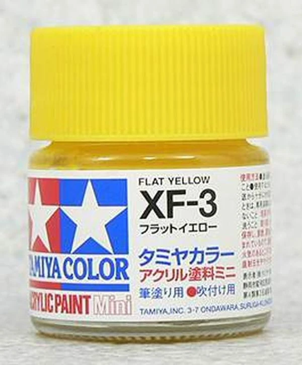 TAMIYA 田宮 水性 XF-3 消光 黃色 Flat Yellow 10ml