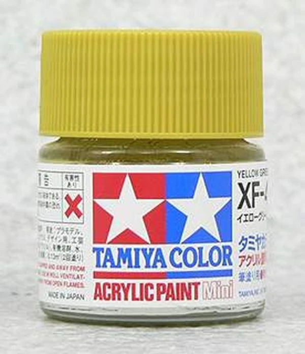 TAMIYA 田宮 水性 XF-4 消光 黃綠色 Yellow Green 10ml
