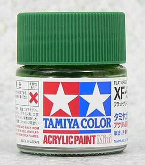 TAMIYA 田宮 水性 XF-5 消光 綠色 Flat Green 10ml