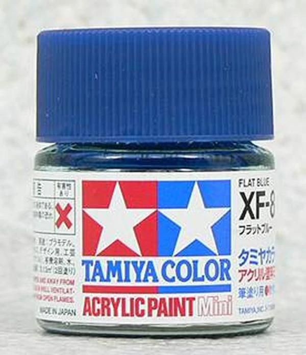 TAMIYA 田宮 水性 XF-8 消光 藍色 Flat Blue 10ml