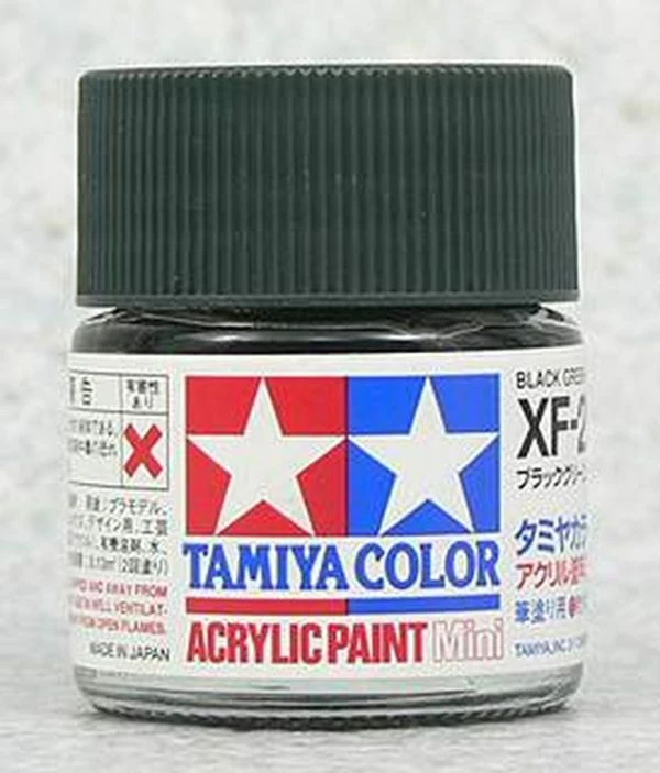 TAMIYA 田宮 水性 XF-27 消光 墨綠 Black Green 10ml