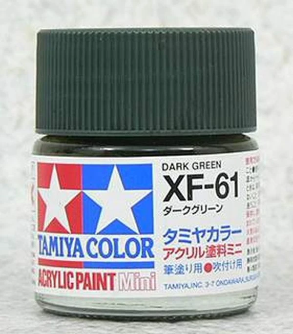 TAMIYA 田宮 水性 XF-61 消光 深綠 Dark Green 10ml