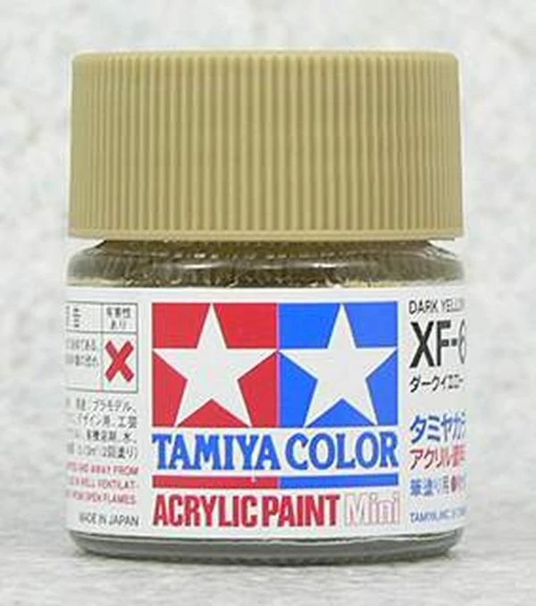 TAMIYA 田宮 水性 XF-60 消光 深黃 Dark Yellow 10ml