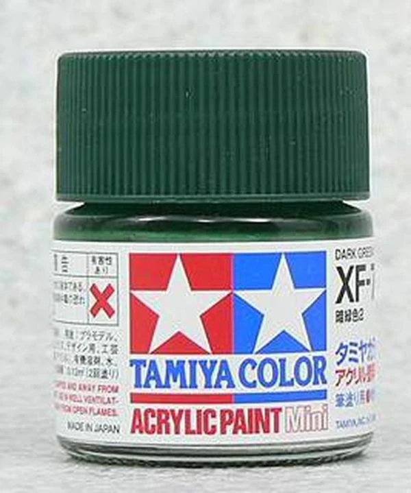 TAMIYA 田宮 水性 XF-70 消光 深綠2 Dark Green 2 10ml