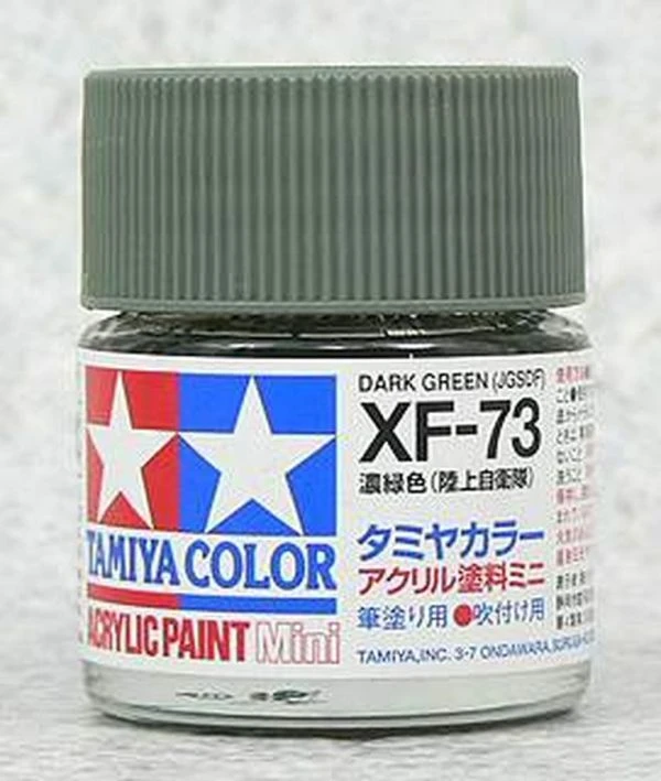 TAMIYA 田宮 水性 XF-73 消光 深綠 Dark Green(JGSDF) 10ml