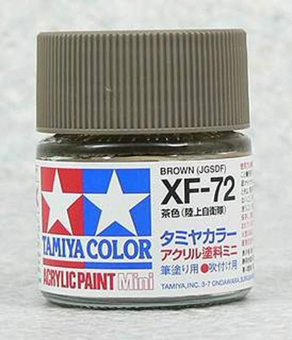 TAMIYA 田宮 水性 XF-72 消光 棕色 Brown(JGSDF) 10ml