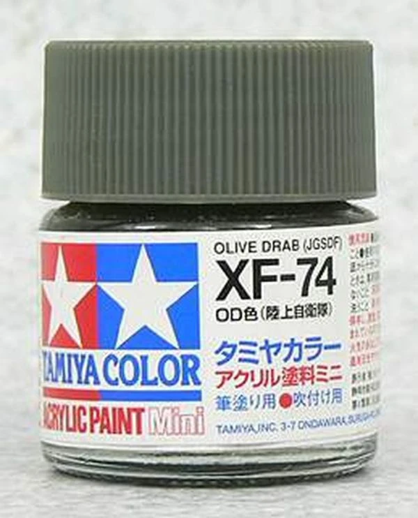TAMIYA 田宮 水性 XF-74 消光 橄欖褐 Olive Drab(JGSDF) 10ml