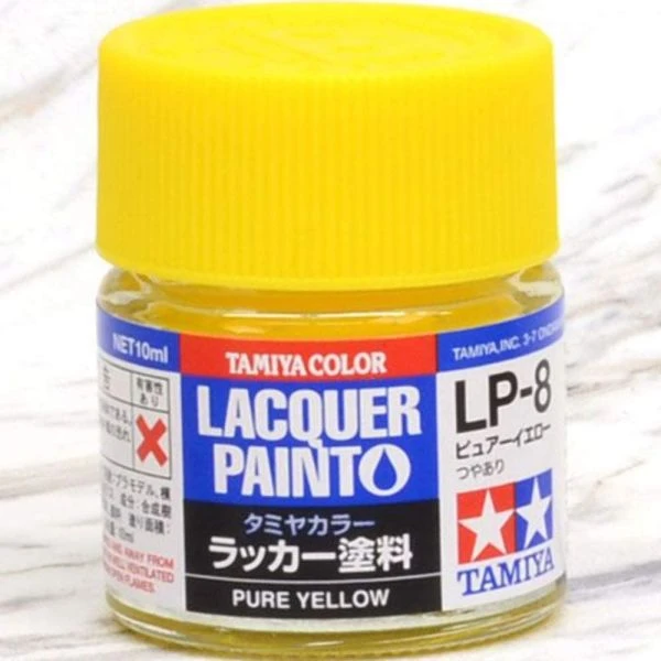 TAMIYA 田宮 硝基 LP-08 亮光 黃 Pure Yellow 10ml