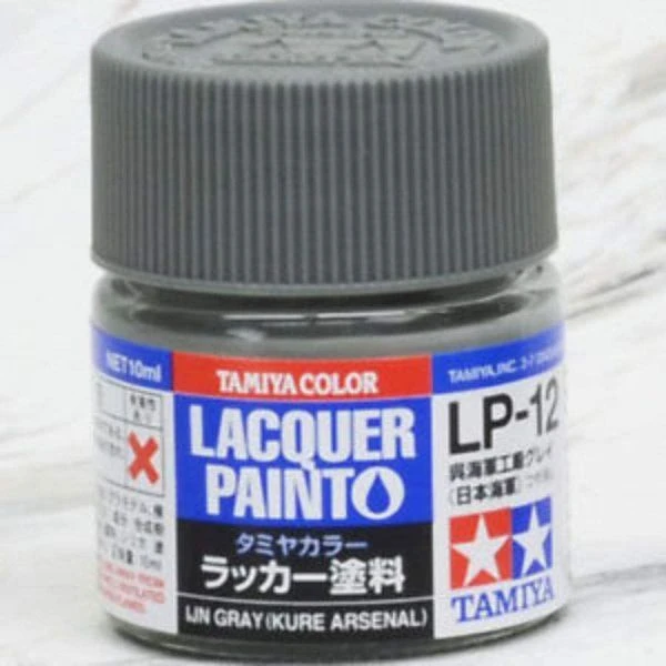 TAMIYA 田宮 硝基 LP-12 消光 吳海軍工廠灰（日本海軍） IJN Gray（Kure Arsenal） 10ml