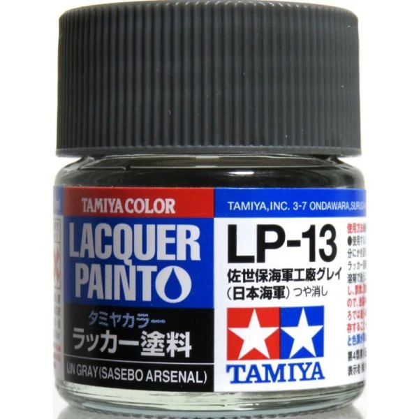 TAMIYA 田宮 硝基 LP-13 消光 佐世保海軍工廠灰（日本海軍） IJN Gray（Sasebo Arsenal） 10ml