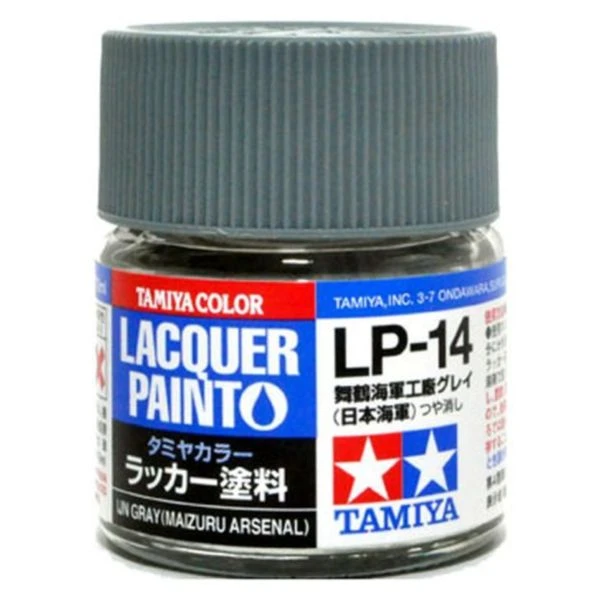 TAMIYA 田宮 硝基 LP-14 消光 舞鶴海軍工廠灰（日本海軍） IJN Gray（Maizuru Arsenal） 10ml