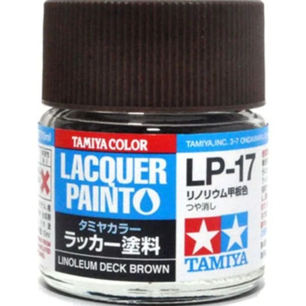 TAMIYA 田宮 硝基 LP-17 消光 日本海軍巡洋艦駆逐艦甲板棕色 Linoleum Deck Brown 10ml