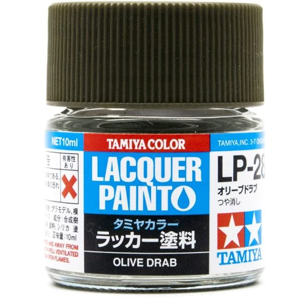 TAMIYA 田宮 硝基 LP-28 消光 二戰美軍戰車橄欖褐色 Olive Drab 10ml