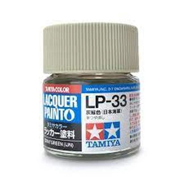 TAMIYA 田宮 硝基 LP-33 半消光 灰綠（日本海軍） Gray Green（IJN） 10ml