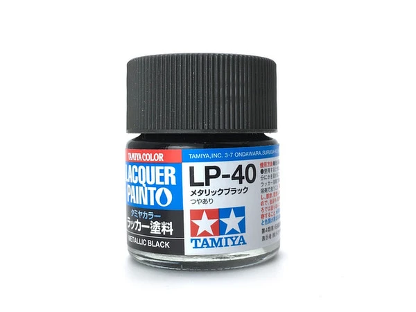 TAMIYA 田宮 硝基 LP-40 亮光 金屬黑 Metallic Black 10ml
