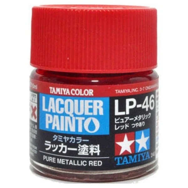 TAMIYA 田宮 硝基 LP-46 亮光 金屬紅 Pure Metallic Red 10ml