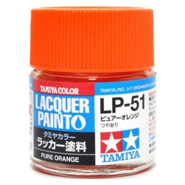 TAMIYA 田宮 硝基 LP-51 亮光 純橙色Pure Orange 10ml