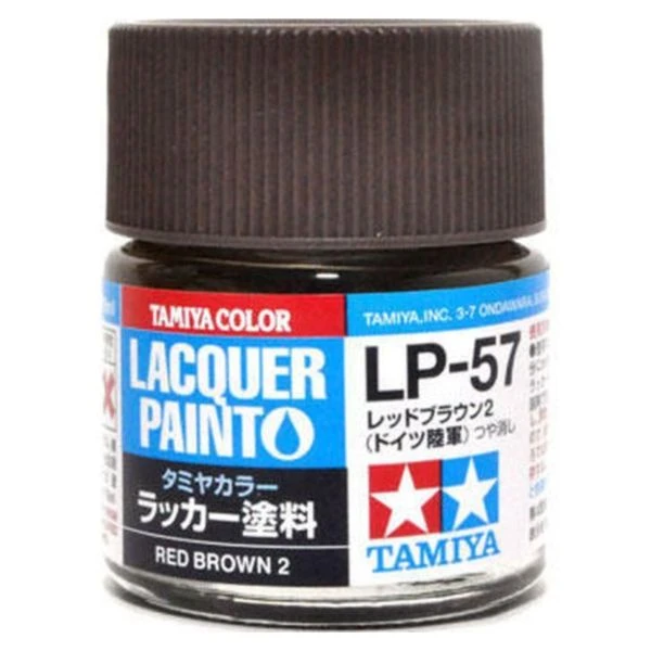 TAMIYA 田宮 硝基 LP-57 消光 紅棕色 2（德國陸軍） Red Brown 2 10ml