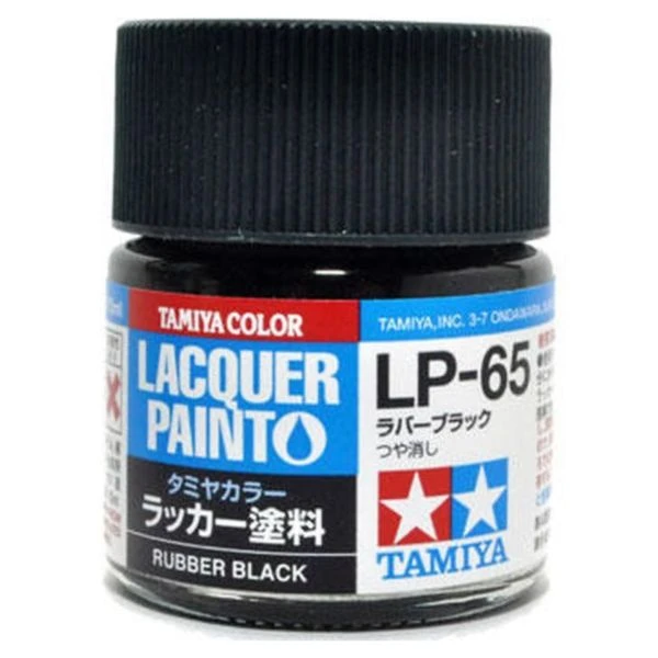 TAMIYA 田宮 硝基 LP-65 消光 橡膠黑 Rubber Black 10ml