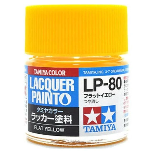 TAMIYA 田宮 硝基 LP-80 消光 黃 Flat Yellow 10ml