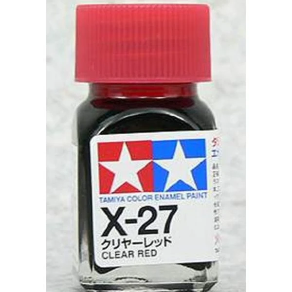 TAMIYA 田宮 油性 X-27 亮光 透明紅 Clear Red 10ml