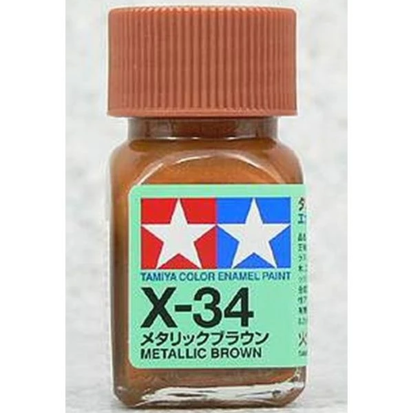 TAMIYA 田宮 油性 X-34 亮光 金銅 Metallic Brown 10ml