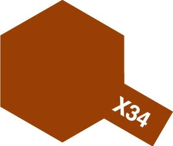 TAMIYA 田宮 油性 X-34 亮光 金銅 Metallic Brown 10ml