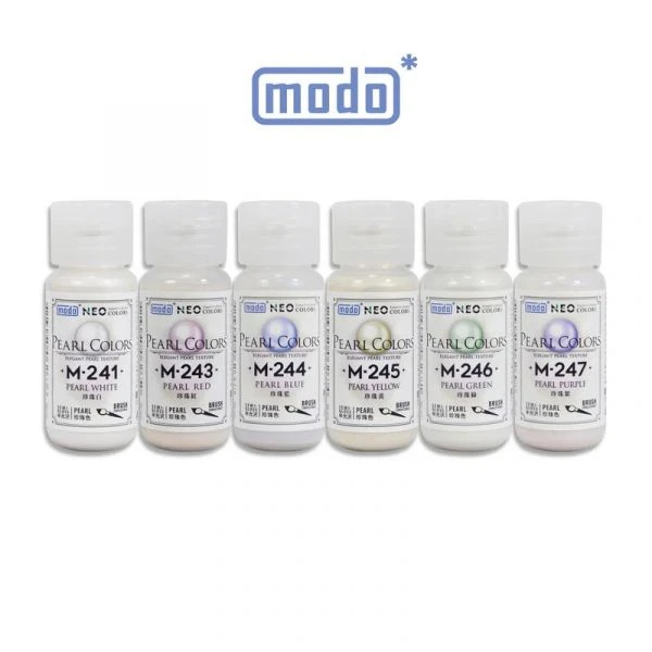 modo摩多製造所 NEO 新世代珍珠套組(珠光色 透明漆) 30ML 6色 模型漆