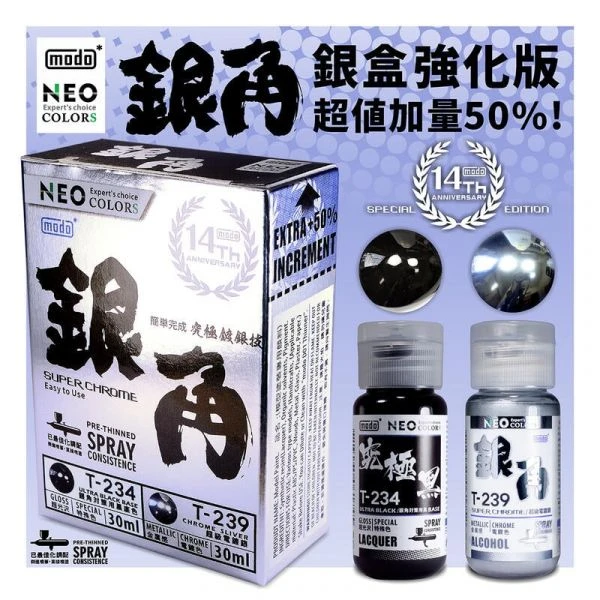 modo摩多製造所 NEO 銀角電鍍漆組 30ML 2色