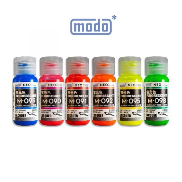 modo摩多製造所 NEO 螢光色系套組 30ML 6色 模型漆