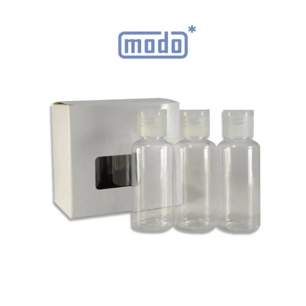 modo摩多製造所 彈蓋透明調色瓶 30ml 六入裝 蝴蝶蓋 PET材質 耐溶劑