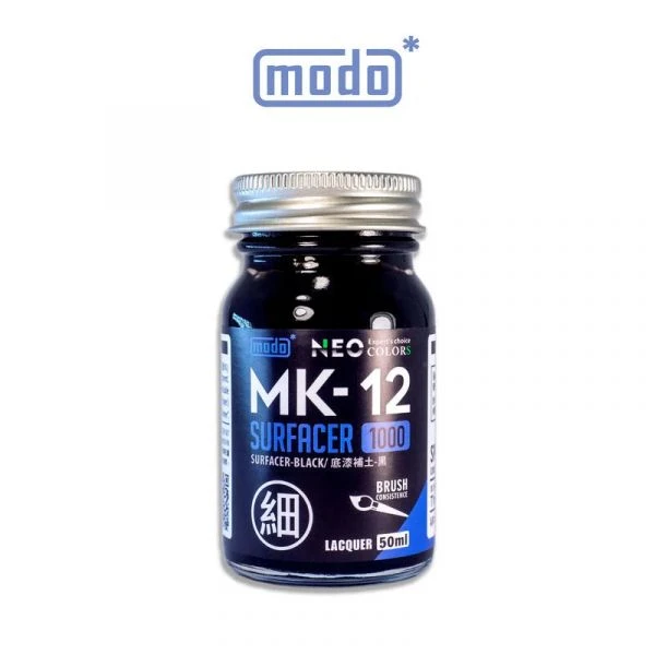 modo摩多製造所 NEO MK-12 MK12 極細液態補土 黑色 50ML