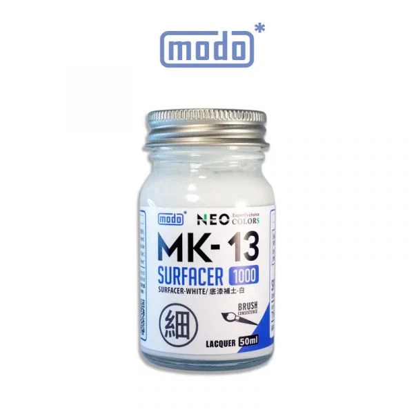 modo摩多製造所 NEO MK-13 MK13 極細液態補土 白色 50ML 模型漆