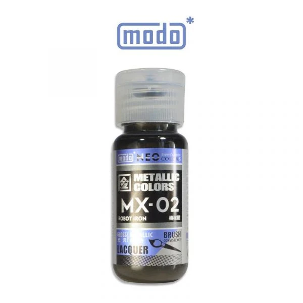 modo摩多製造所 NEO瓶 全新二代金屬色 MX-02 MX02 機械鐵 30ML 模型漆