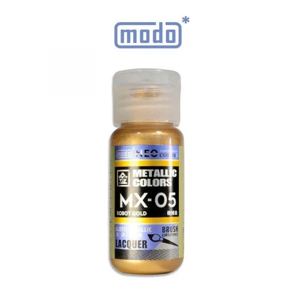modo摩多製造所 NEO瓶 全新二代金屬色 MX-05 MX05 機械金 30ML 模型漆
