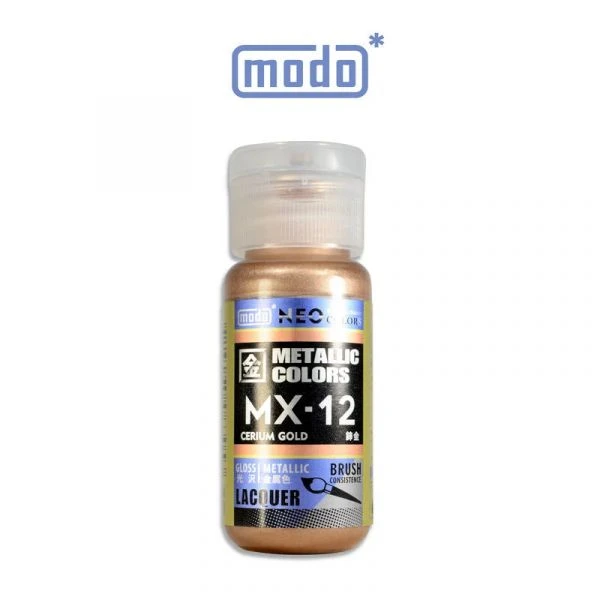 modo摩多製造所 NEO瓶 全新二代金屬色 MX-12 MX12 鈰金 30ML 模型漆