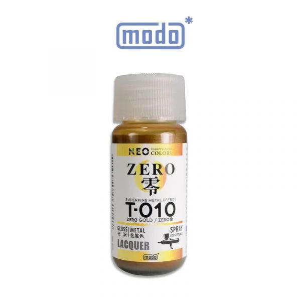 modo摩多製造所 NEO T-010 T010 ZERO零 極細金屬色-金色 30ML 模型漆
