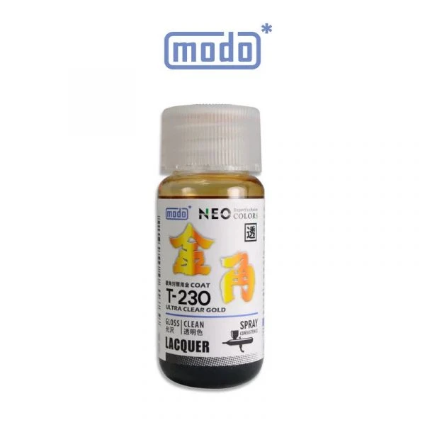 modo摩多製造所 NEO T-230 T230 金角-銀角對策用金COAT(單售) 30ML 模型漆