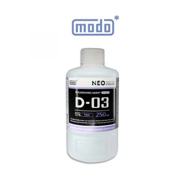 modo摩多製造 NEO D03 D-03 模型漆專用真溶媒液 250ML